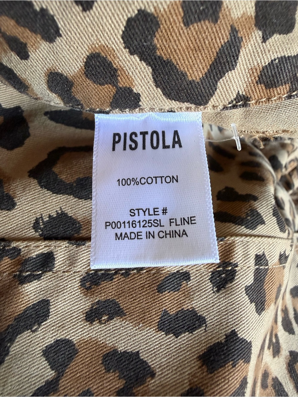 pistola Leopard-Print Pants in Tan & Black TORI UTILITY PANT - FELINE - Picture 8 of 14